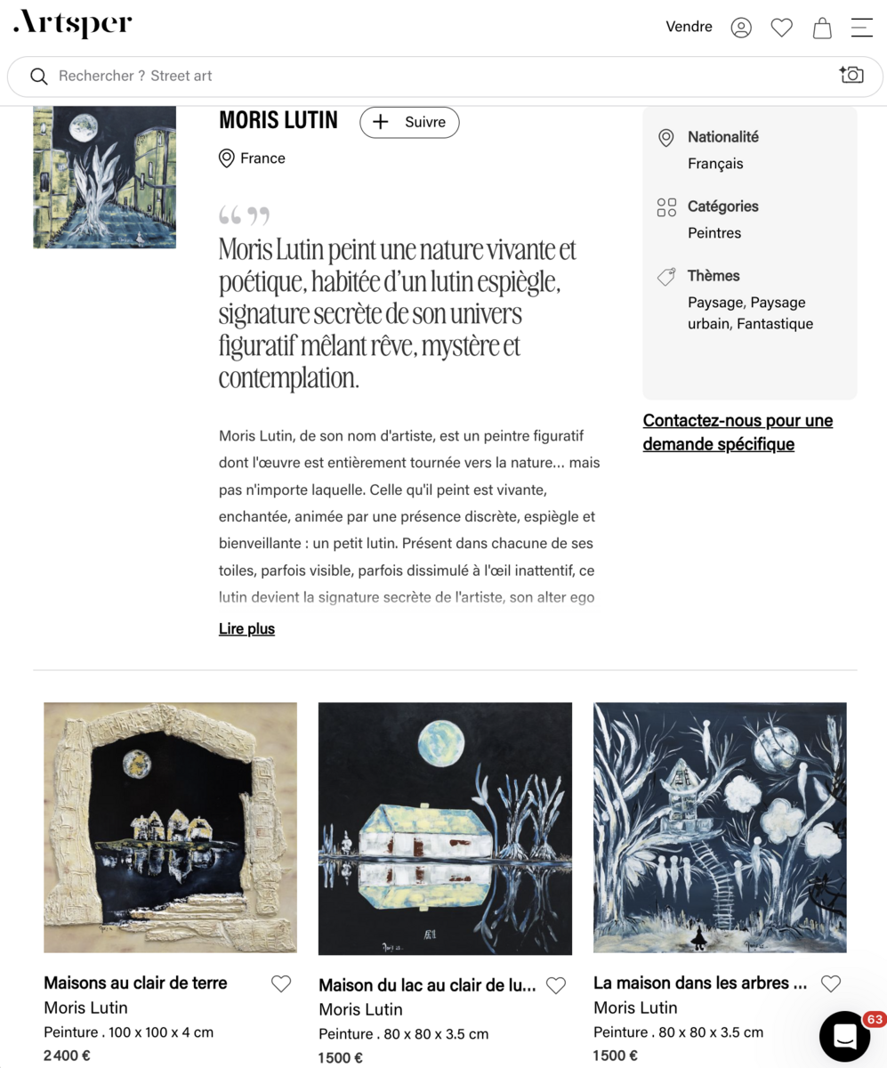 Artsper Moris Lutin
